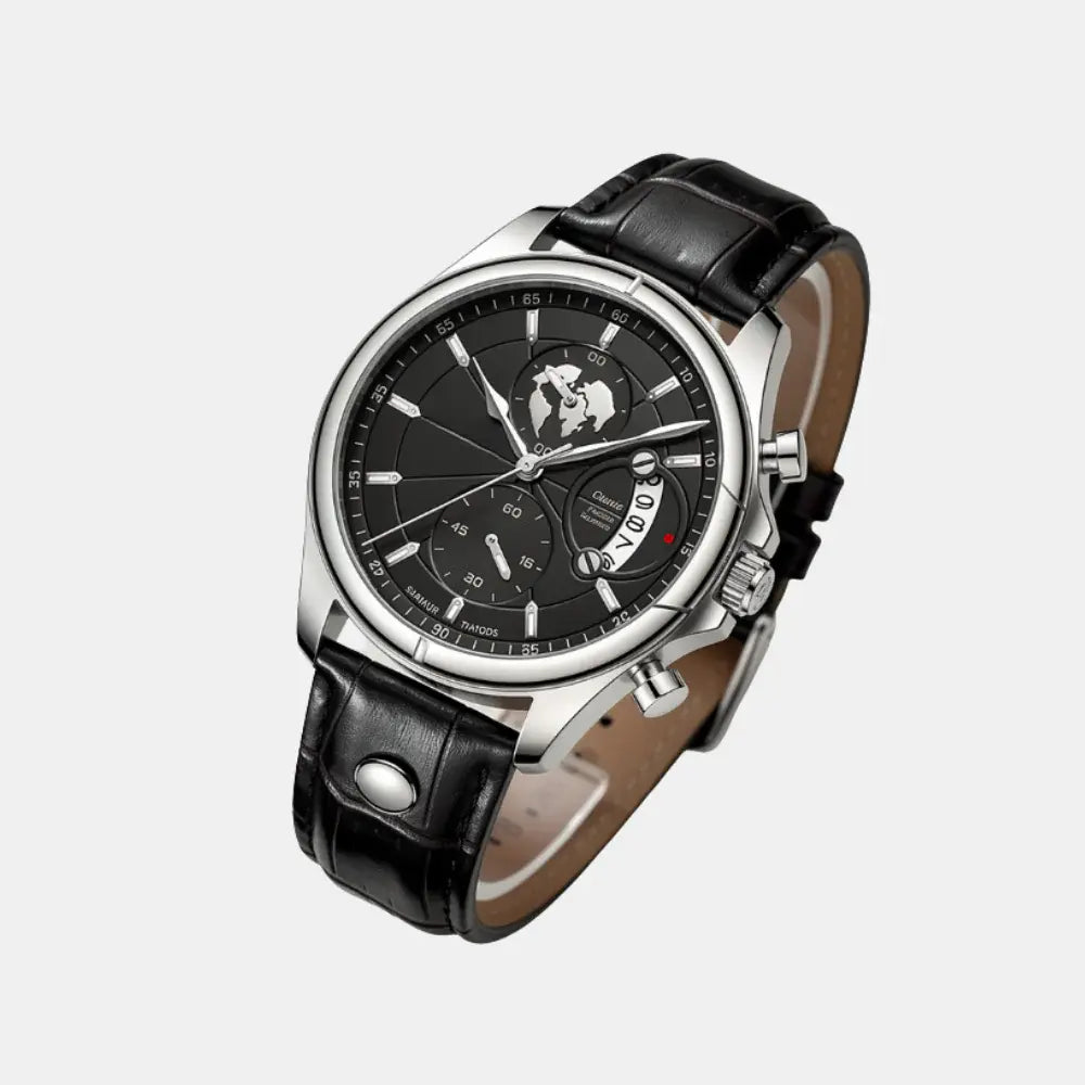 Meridian Obsidian Steel Watch