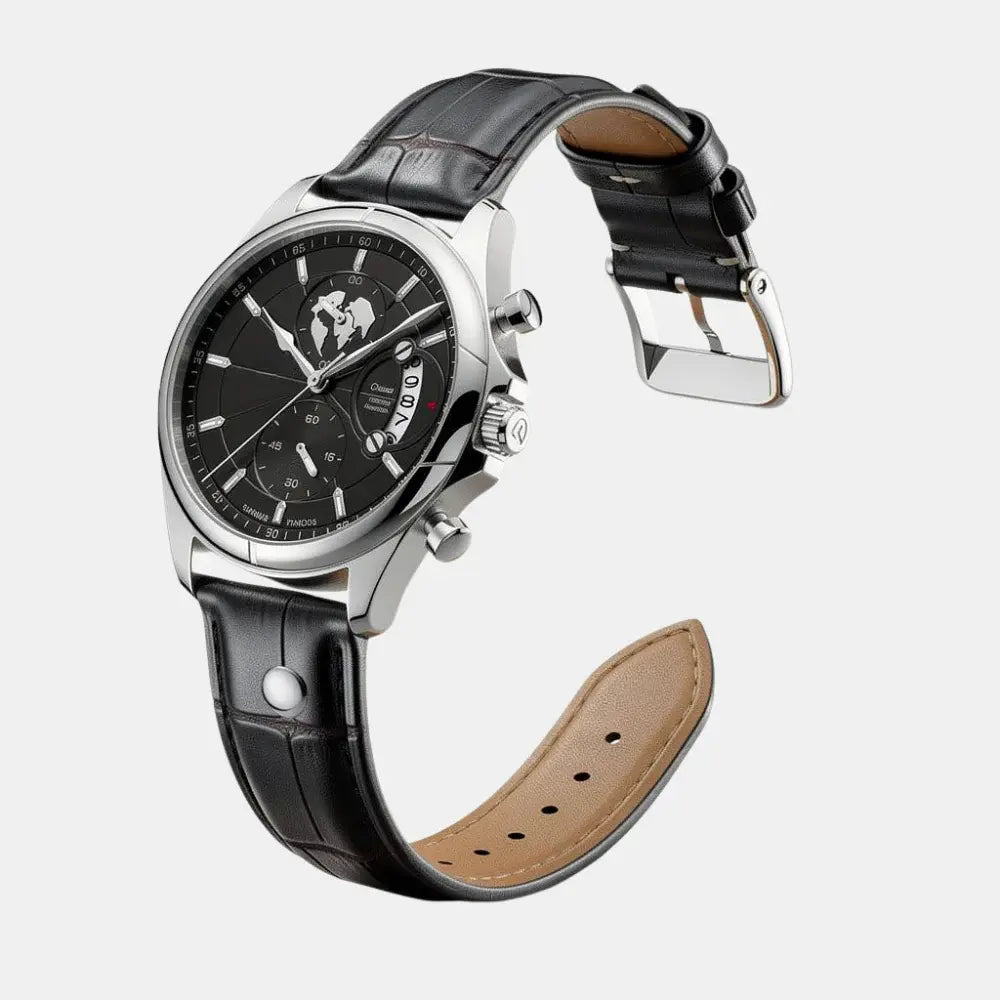Meridian Obsidian Steel Watch